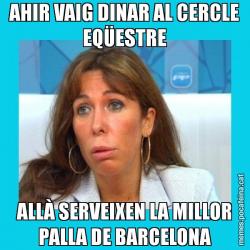 AHIR VAIG DINAR AL CERCLE EQÜESTRE ALLÀ SERVEIXEN LA MILLOR PALLA DE BARCELONA