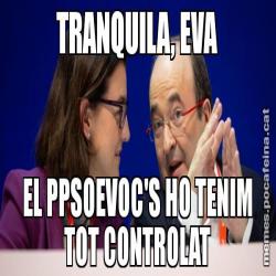 TRANQUILA, EVA EL PPSOEVOC'S HO TENIM TOT CONTROLAT