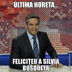ÚLTIMA HORETA... FELICITEU A SILVIA BUSQUETA