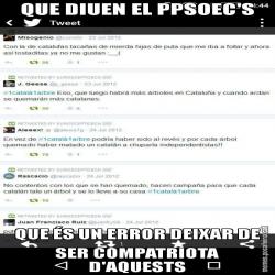 QUE DIUEN EL PPSOEC'S QUE ÉS UN ERROR DEIXAR DE SER COMPATRIOTA D'AQUESTS