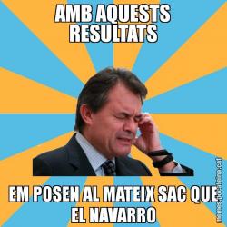 AMB AQUESTS RESULTATS EM POSEN AL MATEIX SAC QUE EL NAVARRO