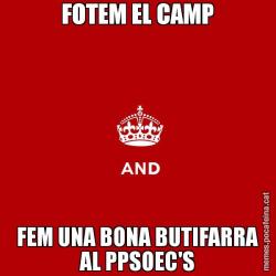 FOTEM EL CAMP FEM UNA BONA BUTIFARRA AL PPSOEC'S