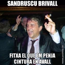 SANDRUSCU BRIVALL FITXA EL QUE EM PENJA CINTURA EN AVALL