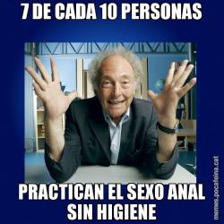 7 DE CADA 10 PERSONAS PRACTICAN EL SEXO ANAL SIN HIGIENE