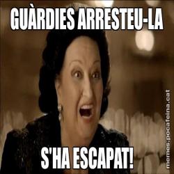 GUÀRDIES ARRESTEU-LA S'HA ESCAPAT!