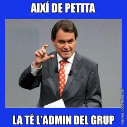 AIXÍ DE PETITA LA TÉ L'ADMIN DEL GRUP