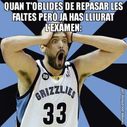 QUAN T'OBLIDES DE REPASAR LES FALTES PERÒ JA HAS LLIURAT L'EXÀMEN:
