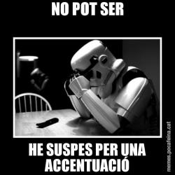 NO POT SER HE SUSPES PER UNA ACCENTUACIÓ
