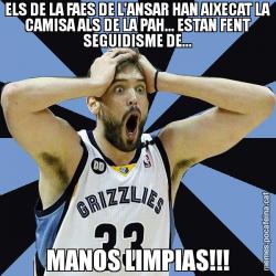ELS DE LA FAES DE L'ANSAR HAN AIXECAT LA CAMISA ALS DE LA PAH... ESTAN FENT SEGUIDISME DE... MANOS LIMPIAS!!!