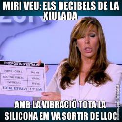 MIRI VEU: ELS DECIBELS DE LA XIULADA AMB LA VIBRACIÓ TOTA LA SILICONA EM VA SORTIR DE LLOC