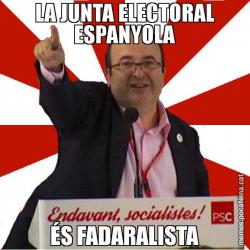 LA JUNTA ELECTORAL ESPANYOLA ÉS FADARALISTA