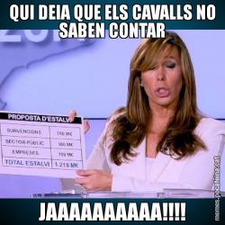 QUI DEIA QUE ELS CAVALLS NO SABEN CONTAR JAAAAAAAAAA!!!!