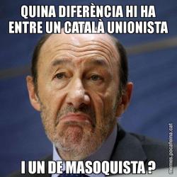 QUINA DIFERÈNCIA HI HA ENTRE UN CATALÀ UNIONISTA I UN DE MASOQUISTA ?