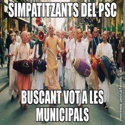 SIMPATITZANTS DEL PSC BUSCANT VOT A LES MUNICIPALS
