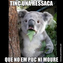 TINC UNA RESSACA QUE NO EM PUC NI MOURE