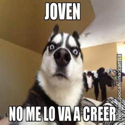 JOVEN NO ME LO VA A CREER
