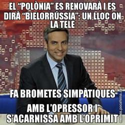 EL “POLÒNIA” ES RENOVARÀ I ES DIRÀ “BIELORRÚSSIA”: UN LLOC ON LA TELE FA BROMETES SIMPÀTIQUES AMB L’OPRESSOR I S’ACARNISSA AMB L’OPRIMIT