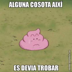 ALGUNA COSOTA AIXÍ ES DEVIA TROBAR