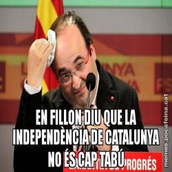 EN FILLON DIU QUE LA INDEPENDÈNCIA DE CATALUNYA NO ÉS CAP TABÚ
