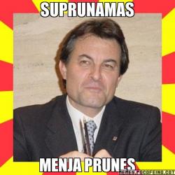 SUPRUNAMAS MENJA PRUNES