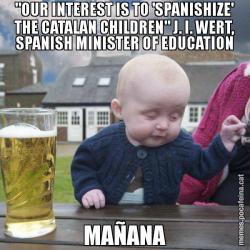 "OUR INTEREST IS TO 'SPANISHIZE' THE CATALAN CHILDREN" J. I. WERT, SPANISH MINISTER OF EDUCATION MAÑANA