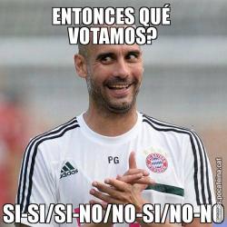 ENTONCES QUÉ  VOTAMOS? SI-SI/SI-NO/NO-SI/NO-NO