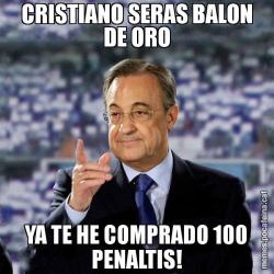 CRISTIANO SERAS BALON DE ORO YA TE HE COMPRADO 100 PENALTIS!