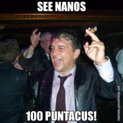 SEE NANOS 100 PUNTACUS!