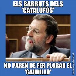ELS BARRUTS DELS 'CATALUFOS' NO PAREN DE FER PLORAR EL 'CAUDILLO'