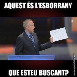 AQUEST ÉS L'ESBORRANY QUE ESTEU BUSCANT?