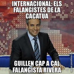 INTERNACIONAL: ELS FALANGISTES DE LA CACATUA GUILLEN CAP A CAL FALANGISTA RIVERA