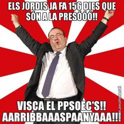 ELS JORDIS JA FA 156 DIES QUE SÓN A LA PRESÓÓÓ!! VISCA EL PPSOEC'S!! AARRIBBAAASPAANYAAA!!!