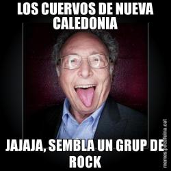 LOS CUERVOS DE NUEVA CALEDONIA JAJAJA, SEMBLA UN GRUP DE ROCK