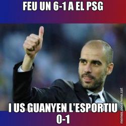 FEU UN 6-1 A EL PSG I US GUANYEN L'ESPORTIU 0-1