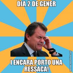 DIA 2 DE GENER I ENCARA PORTO UNA RESSACA!