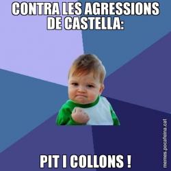 CONTRA LES AGRESSIONS DE CASTELLA: PIT I COLLONS !