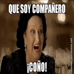 QUE SOY COMPAÑERO ¡COÑO!