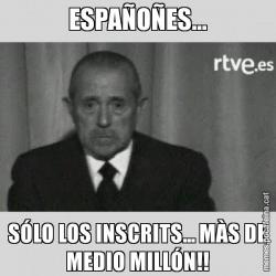 ESPAÑOÑES... SÓLO LOS INSCRITS... MÀS DE MEDIO MILLÓN!!