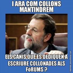 I ARA COM COLLONS MANTINDREM ELS CANIS QUE ES DEDIQUEN A ESCRIURE COLLONADES ALS FòRUMS ?
