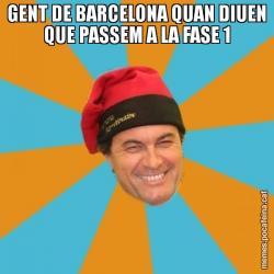 GENT DE BARCELONA QUAN DIUEN QUE PASSEM A LA FASE 1