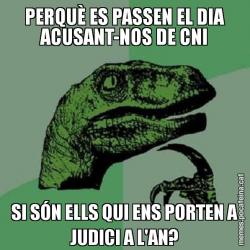 PERQUÈ ES PASSEN EL DIA ACUSANT-NOS DE CNI SI SÓN ELLS QUI ENS PORTEN A JUDICI A L'AN?