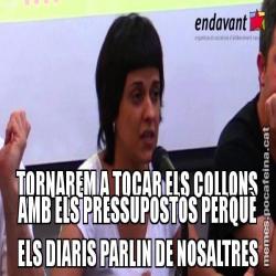 TORNAREM A TOCAR ELS COLLONS AMB ELS PRESSUPOSTOS PERQUÈ ELS DIARIS PARLIN DE NOSALTRES