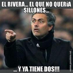 EL RIVERA... EL QUE NO QUERíA SILLONES... ... Y YA TIENE DOS!!!