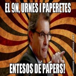 EL 9N, URNES I PAPERETES ENTESOS DE PAPERS!