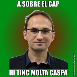 A SOBRE EL CAP HI TINC MOLTA CASPA