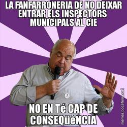 LA FANFARRONERIA DE NO DEIXAR ENTRAR ELS INSPECTORS  MUNICIPALS AL CIE NO EN Té CAP DE CONSEQüèNCIA