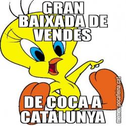 GRAN BAIXADA DE VENDES DE COCA A CATALUNYA
