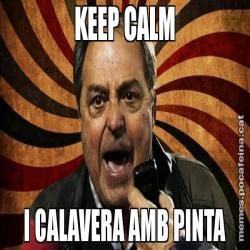 KEEP CALM I CALAVERA AMB PINTA