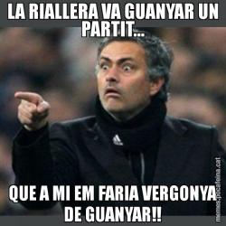 LA RIALLERA VA GUANYAR UN PARTIT... QUE A MI EM FARIA VERGONYA DE GUANYAR!!