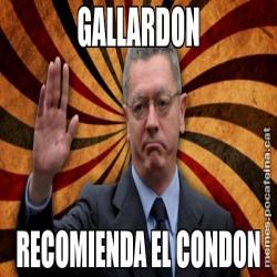 GALLARDON RECOMIENDA EL CONDON